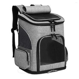 Cat Carriers Travel Outdoor Backpack Foldable Pet Carrier Transport Bag Expandable Breathable Large Capacity Creative Supplies