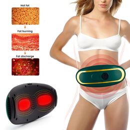 Back Massager Electric Waist Muscle Stimulator Lose Weight Fat Burning Massage Belts Body Shaping Slimming AntiCellulite Health Care 230826