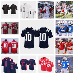 Ole Miss Rebels Football Jersey 56 Reece McIntyre 36 Ashanti Cistrunk 84 Qua Davis 79 Curne 58 Demarcus Smith 23 Khari Coleman 14 Demarko Williams 66 Cedrick Nicely