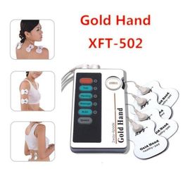 Back Massager XFT320 Health Care Body Foot Dual Tens Machine Digital Electrical Therapy Acupuncture Massageador Stimulator Device 230826