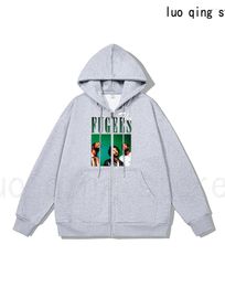 Men's Hoodies Solid Colour Hooded Sweater Printed THE Hip Hop Style Coat Spring And Autumn Fashion Oversized Zipper Top Selling