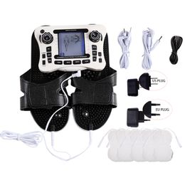 Other Massage Items 12 Modes EMS Muscle Stimulator Acupuncture Digital Frequency Physiotherapy Machine Full Body Relax 16pads Health Care 230826