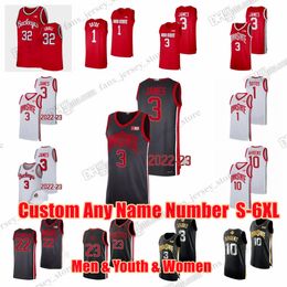 Custom Ohio State Buckeyes Basketball College Jerseys Bronny James Jamari Wheeler Kyle Young Wesson E.j. Liddell Zed Key Russell Joey Brunk Jimmy Sotos Any Name Number