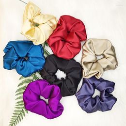 Hair Clips Pure Silk Large Scrunchies Ropes Bands Ties Elastics Holders For Women Accessories 30 Momme 6CM