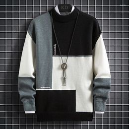 Men's Sweaters 2023 Autumn Winter Round-neck Fashion Loose Casual Style Thick Warm Sweater Men Pullovers Size M-XXXL 1919