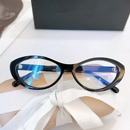 Fashion New Women Small Oval Cateye Glasses Frame 57-17-140 Italy Double-color Plank Fullrim for Prescription Sunglasses Goggles fullset design case