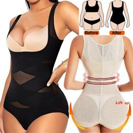 Waist Tummy Shaper Women trainer body shaper butt lifter Shapewear Bodysuit Belly Control belt Slimming pants Underwear Fajas Colombianas Top 230826