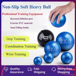 Fitness Balls Universal Multi-weight Basketball Fitness Training Inflatable Soft Heavy Sand Ball Wrist Movement Control Arm Training Equipment 230826