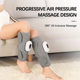 Leg Massagers Electric Air Compression Leg Massager for Blood Circulation Pain Relief Pressotherapy Kneading Airbag Wireless Calf Wrap Massage 230826