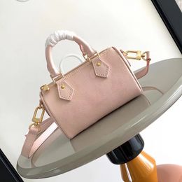 High quality designer bag luxury fashion real leather crossbody bag two top handles and a removable women love small square bag with box