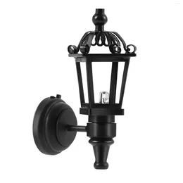 Wall Lamp Outdoor Light Mini House Lantern Dollhouse Accessory Toy Room Furniture