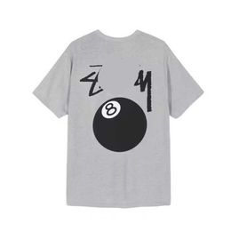 Designer t shirts summer mens t shirts ss Tshirts Short Sleeves Womens Dice Printed Tshirts Round Neck Pullover Tee Cotton High Street 8 ball High street shirt