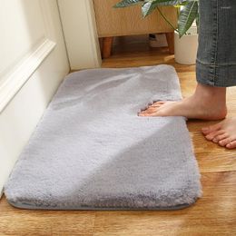 Carpets Homaxy Plush Thick Carpet Modern Living Room Soft Fluffy Bedroom Bathroom Soild Colour Non-slip Floor Mat Home Decoration