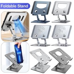 Tablet PC Stands Foldable Mobile Phone Holder 360 Degree Rotating Hollowed Tablet Riser Anti Slip Tablet Holder Height Adjustable for 4.7-12 Inch 230826