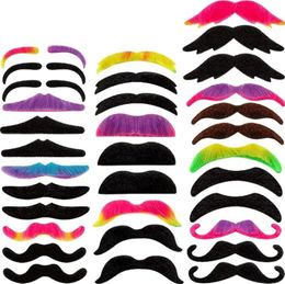 Fancy Self Adhesive Moustaches Novelty Beard Fiesta Masquerade Moustaches Party Photography Props Halloween Costume Decorations