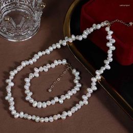 Choker Elegant Small Rice Baroque Pearl Necklace Statement Wedding Luxury Natural Freshwater Jewellery For Women Minimalist