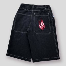 Men's Shorts Y2k Shorts Mens Hip Hop Graphic Oversized Baggy Denim Gym Shorts Summer Harajuku Rock Gothic Basketball Shorts Streetwear 230826