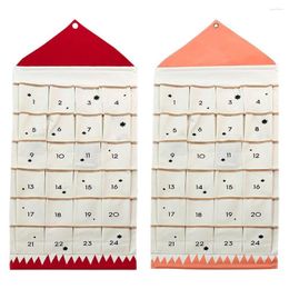 Storage Bags Hanging Bag With Pockets Door Mounted Makeup Shelves For Year Girls Christmas Wall