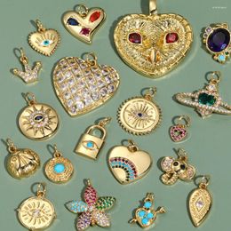 Charms Evil Blue Eye Flower Sun Moon Star Elephant Gold Colour Dijes For Jewellery Making Supplies Diy Earrings Bracelet Necklace