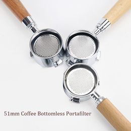 Coffee Filters Bottomless Portafilter for Delonghi EC680EC685 Filter 51mm Replacement Basket Tool Accessories 230826