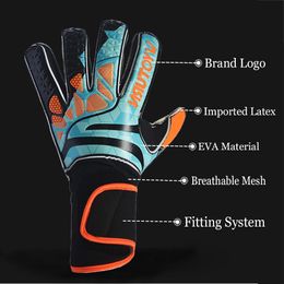 Sports Gloves Drop WYOTURN 4MM Thickened Latex Soccer Football Goalie Gloves Soccer Professional Goalkeeper Gloves For Adult Sports 230826