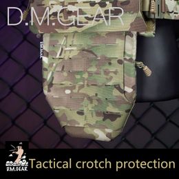 Men's Vests DMGear Tactical Pleated Military Vest Crotch Groyne Protection Army Gear Accessory Airsoft War Men Molle Body Armour Bag Equipment 230826