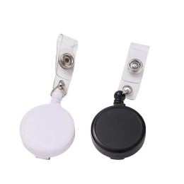 wholesale Sublimation Blanks Blank Retractable Badge Holder With Belt Clip Nurse Id Reels For Office Worker Doctor Key Card Name Tag LL