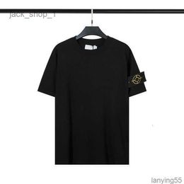 Men's t Shirt Company Designer Stone Tees High Quality Summer Menswear Breathable Loose Button Badge Lovers Street Fashion 100% Cotton Polo Massimo Cp Size M-3xl 23 JQ8X