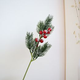 Simulated Pine Needles Berries Christmas Cuttings Christmas Tree Accessories Home Furnishings Hotel Stores Decoration Manufacturers Wholesale