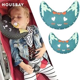 Pillows Baby Pillow For Car Safety Seat Kids Neck Cushion Moon Shape Children Head Protection Sleeping In 230826