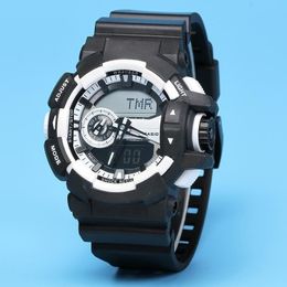 2023 New Mens Military Sports Watches Analogue Digital Led Watch Shock Resistant Wristwatches Men Electronic Silicone Watch Gift Box Montre De Luxe 088