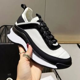 Casual Shoes Flat Sole Sneakers Women Luxury Designer Trainers Leather Man Woman White Black Grey Blue Womens Shoes 34-42 With box