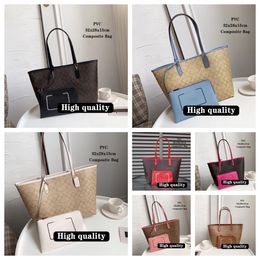 Shoulder Tote Bag Blue Shoulder Bag Small Designer Bag Thick Strap Composite Bag Handbags For Women Branded Bags Office Travel Shopping Beach Designer Shopping Bags