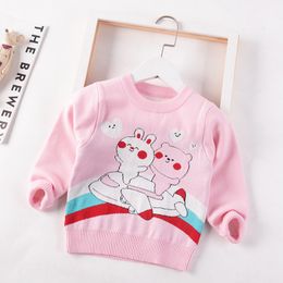 Pullover Children Spring Autumn Sweaters Boys Girls Sweaters Baby Sticking Sweaters Kids Cartoon Mönster Pullovers Top Girl Clothing Coat 230826