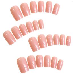 False Nails Lotus Root Colour Solid Fake Chip-Proof Smudge-Proof For Women And Girl Nail Salon