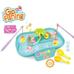 Decompression Toy Funny electric plastic kids Summer Toys Fishing With Music and Light For Kids And Toddlers Water Play 230826