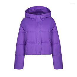 Women's Trench Coats Winter Cotton Padded 8 Color Mid-Length Hooded Parka Warm Snow Jacket Plus Size 2XL Female Loose Puffer COAT Oversize