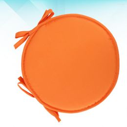 Pillow Round Chairs Sponge Stool Pad Cover Slipcover With Rope Ties For 0ffice Home School Restaurant 30CM ( Orange )