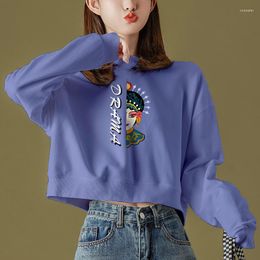 Women's Hoodies For Teen Girls Sweatshirts Women 2023 Vintage Streetwear Graphic Hip Hop Fashion Crop Tops Teens ZZ539