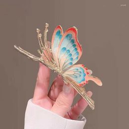 Hair Clips Japan Korea Catch Claw Butterfly Hairpin For Women Girls Accessories Sweet Colour Clip Daily Simple Jewellery