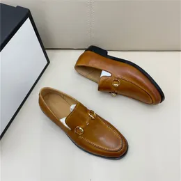 Men Designer Luxury Dress Shoes Loafers Round Toe Solid Slip-On Handmade Wedding Shoes for Men Free Shipping Size 38-45