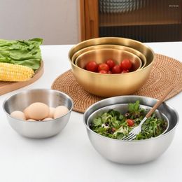 Bowls Stainless Steel Salad Bowl With Scale Multifunctional Thickened Cereal BPA-Free Reusable Noodle Rice Sou