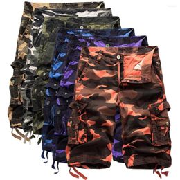 Men's Shorts Casual Cargo Plus Size Summer Short Pants Military Camouflage Multi-Pocket Loose Bermudas Hip Hop Streetwear