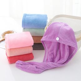 Towel 1PC Quick Drying Towels Turban Wrap Super Absorbent Twist Dry Hair Caps Soft Cap For Women Tool