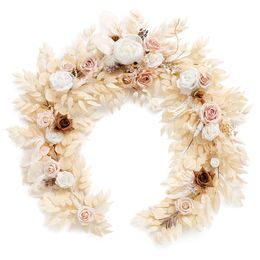 Decorative Flowers Wreaths Eucalyptus Garland with 6FT Table Runner Flower Handcrafted Wedding Centrepieces for Rehearsal Dinner Bridal Shower 230826