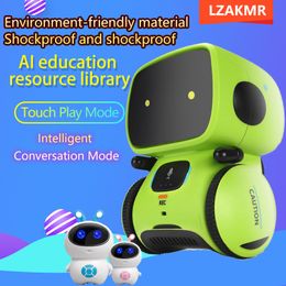 Decompression Toy AT Intelligent Induction Robot Children's Puzzle Universal Dance Parentchild Games Early Education Storey Electromechanical Toys 230826