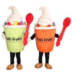 Simulation Ice Cream Mascot Costume Halloween Christmas Fancy Party Dress Summer Cartoon Character Suit Carnival Unisex Adults Outfit