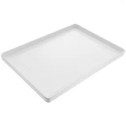 Disposable Dinnerware Rectangular Tray Storage Snack Serving Bread Plate Party Kitchen Tableware Drink Bowl