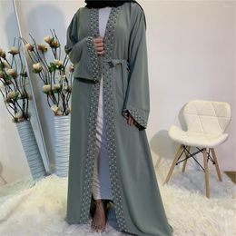 Ethnic Clothing 2023 Muslim Abayas For Women Abaya Elegant Dubai Turkey Arabic Islamic Caftan Saudi Plain Lace-up Robe Dress