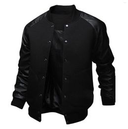 Men's Jackets Spring And Autumn Stitching Big Pocket Baseball Shirt Hooded Coats For Men Mens Down Jacket Medium Sailing